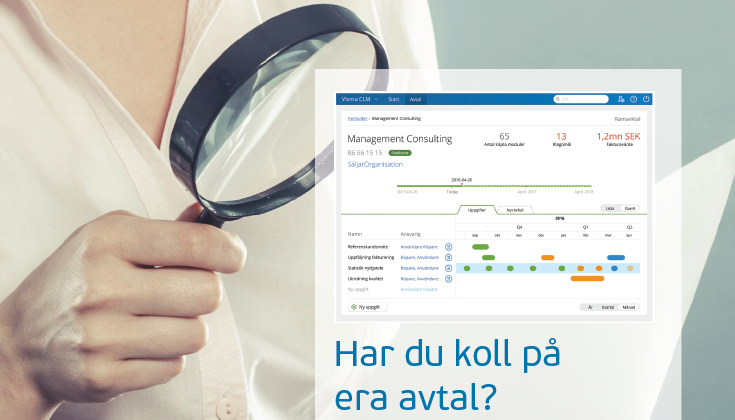 Visma CLM avtalsuppfoljning