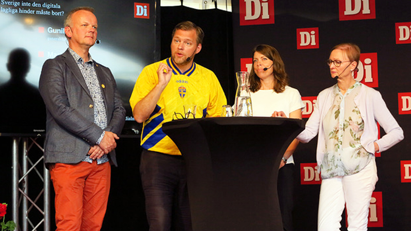 Den digitala utvecklingen diskuteras i Almedalen.