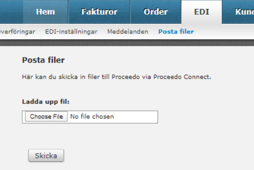Posta katalogen med EDI