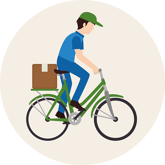 Rabatt på cykelbud med bring genom Visma Advantages inköpstjänst.